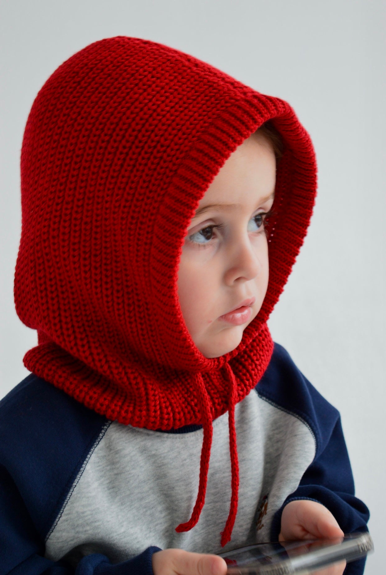 საბავშვო ნაქსოვი ბალაკლავა/Knitted balaclava for baby